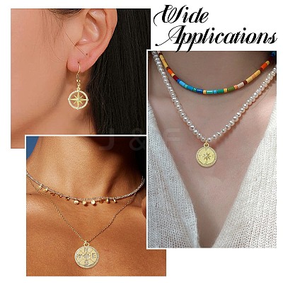 8Pcs 4 Styles Brass Micro Pave Cubic Zirconia Pendants KK-CJ0003-81-1