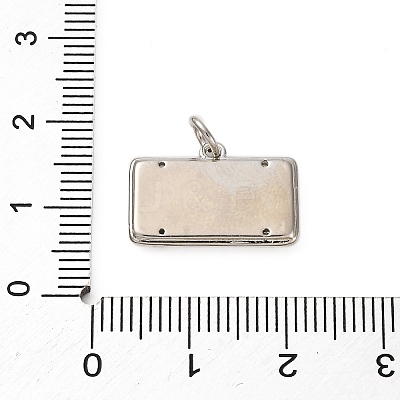 Brass Micro Pave Cubic Zirconia Pendants KK-P308-36P-1