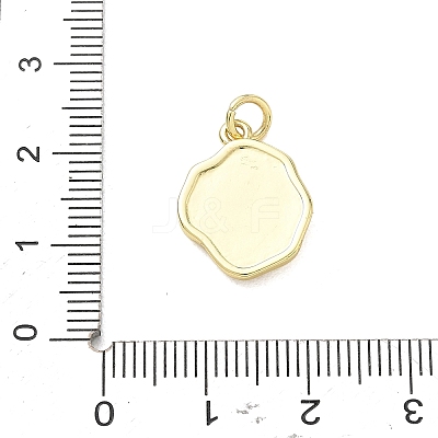 Brass Enamel Pendants KK-CBA3F25-09G-04-1