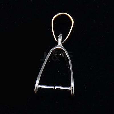 Brass Ice Pick Pinch Bails KK-D318-M-NR-1
