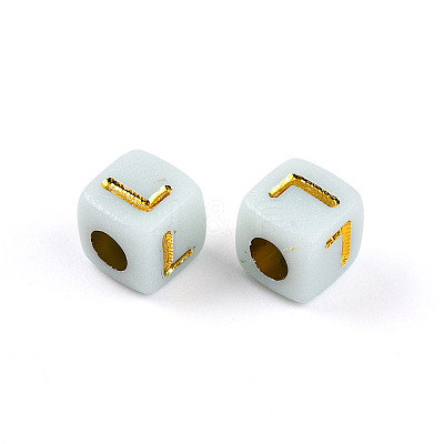 Plating Acrylic Beads OACR-N140-01C-L-1