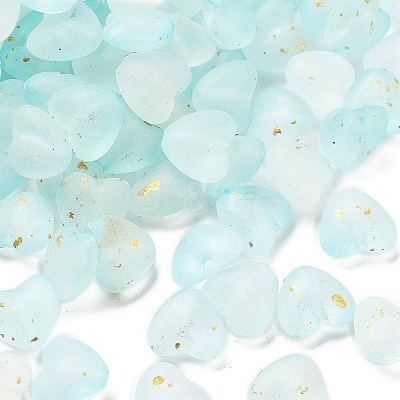 Frosted Transparent Acrylic Beads OACR-F013-03-1