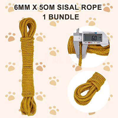 50M Round Twisted Jute Cord OCOR-WH20006-14C-1