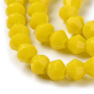 Opaque Solid Color Imitation Jade Glass Beads Strands EGLA-A039-P4mm-D05-1