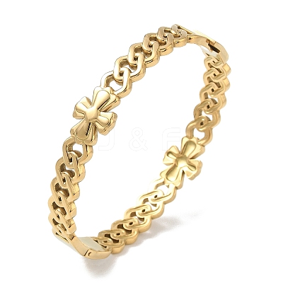 304 Stainless Steel Hinged Cuff Bangles SA-CBAB92B-05G-1