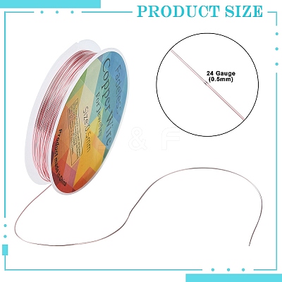 Copper Jewelry Wire CWIR-CW0.5mm-25-1