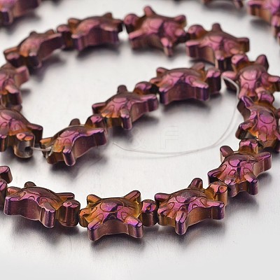Electroplate Non-magnetic Synthetic Hematite Bead Strands G-F300-52A-04-1