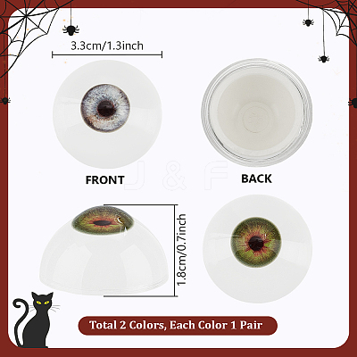 2 Colors Craft Eyes DIY-PH0002-10-1