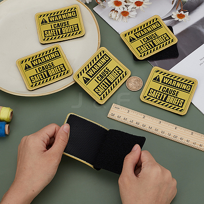 6Pcs Polyester Computerized Embroidery Cloth Sew on Patches DIY-FG0007-14-1