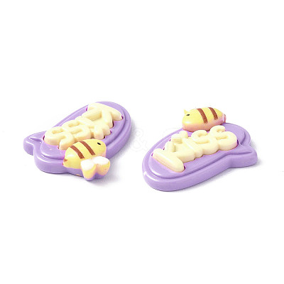 Opaque Resin Cabochons CRES-P023-01D-1