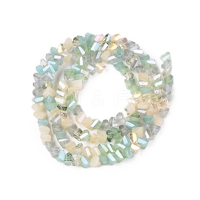 Electroplate Glass Beads Strands GLAA-T023-A17-03-1