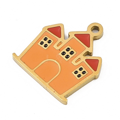 304 Stainless Steel Enamel Charms FIND-I068-02G-01-1
