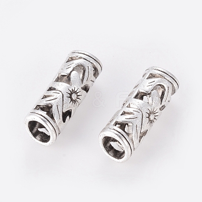 Tibetan Style Hollow Tube Beads LF10482Y-NF-1