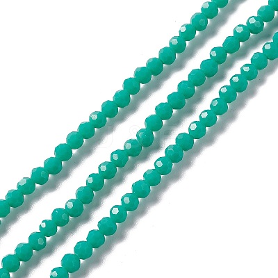 Faceted(32 Facets) Glass Beads Strands EGLA-J042-36A-M-1