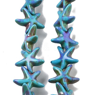 Synthetic Turquoise Dyed Beads Strands G-P507-04K-1