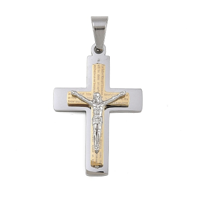 Jesus Theme 304 Stainless Steel Pendants STAS-D387-01C-PG-1