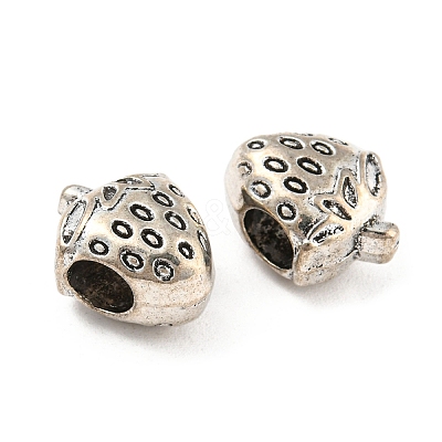 Tibetan Style Alloy European Beadss TIBE-P001-40AS-1