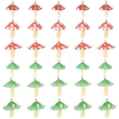 15Pcs 3 Styles Plastic Pendants KY-YW0002-28A-1