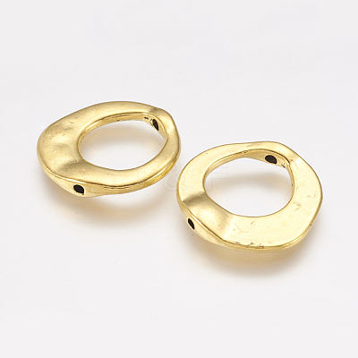 Tibetan Style Alloy Irregular Ring Bead Frames X-GLF10246Y-1