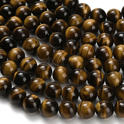 Natural Tiger Eye Beads Strands G-H329-C07-12mm-1