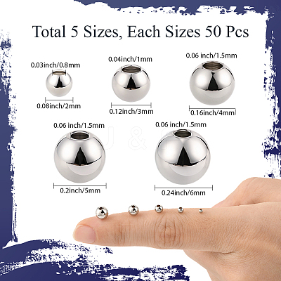 250Pcs 5 Styles Rack Plating Brass Spacer Beads KK-PA0001-02P-1