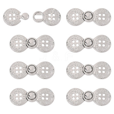 Zinc Alloy Snap Lock Clasps LS-FIND-WH0149-96P-1