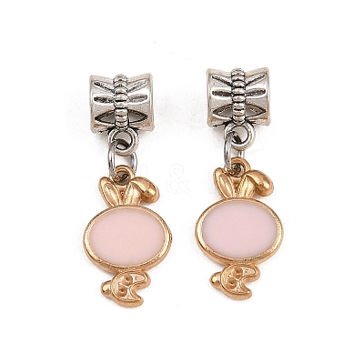 Alloy Enamel European Dangle Charms PALLOY-YW002-04-1