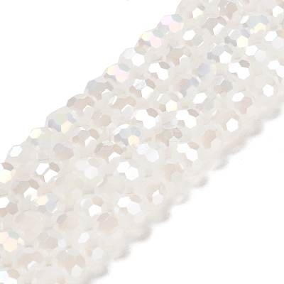 Electroplate Glass Beads Strands EGLA-R017-6mm-1-1