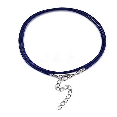 Waxed Cotton Cord Necklace Making MAK-S034-017-1