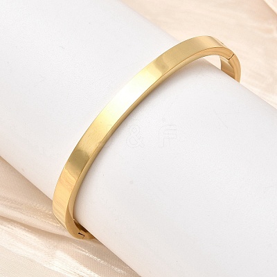 201 Stainless Steel Plain Bangles BJEW-Z151-03G-02-1