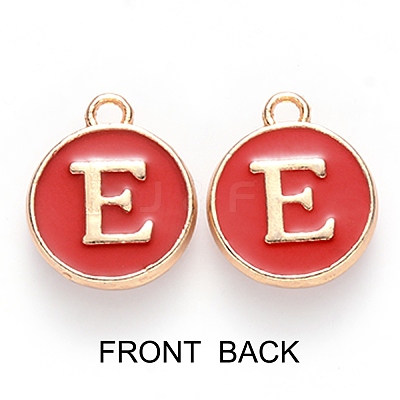Golden Plated Enamel Alloy Charms ENAM-SZ0001-26C-E-1