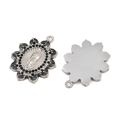 304 Stainless Steel Rhinestone Pendants RB-CBADC81-15P-02-1