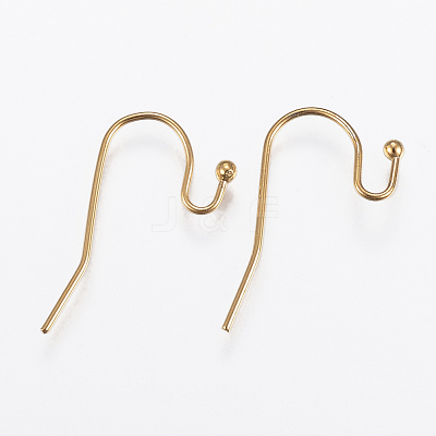 Ion Plating(IP) 316 Stainless Steel Earring Hooks STAS-E145-09G-1