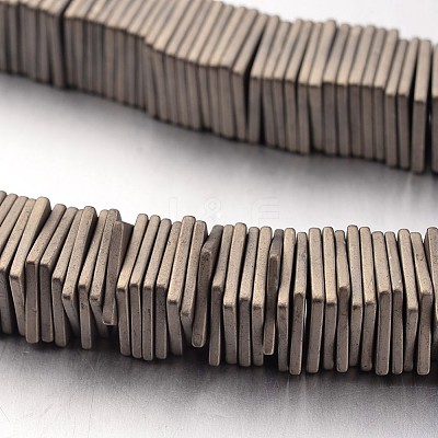 Electroplate Non-magnetic Synthetic Hematite Bead Strands G-F300-20B-F06-1