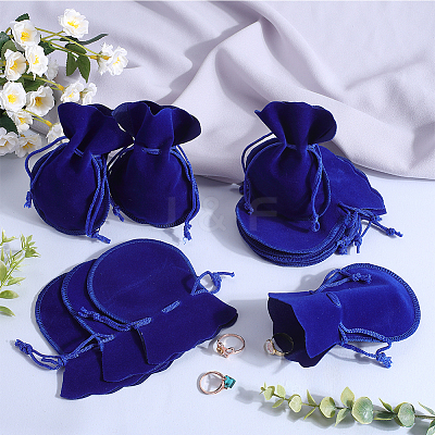 20Pcs Gourd Velvet Drawstring Bags TP-BBC0001-07B-03-1