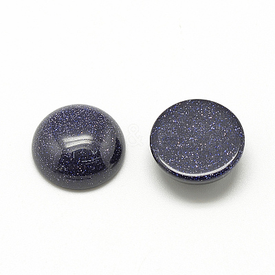 Synthetic Blue Goldstone Cabochons G-R416-20mm-34-1