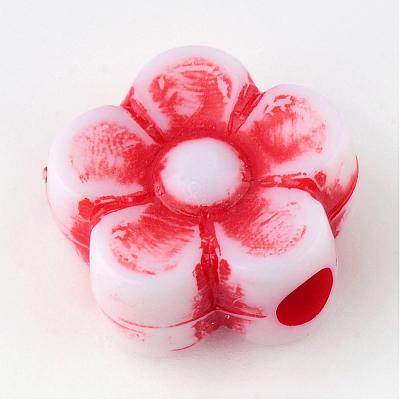 Craft Style Acrylic Corrugated Beads SACR-S840-M-1