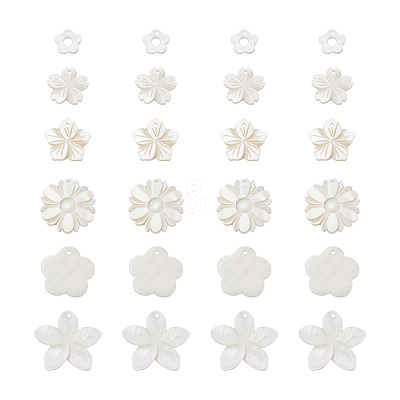 Natural Freshwater Shell Pendants SSHEL-KS0001-01-1