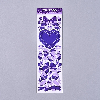 Bowknot Ribbon Pattern Decorative Labels Stickers DIY-L037-B07-1