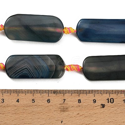 Dyed & Heated Natural Banded Agate Beads Strands GG-CBAB9C6-D01-01-1