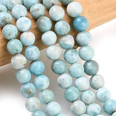 Natural Larimar Beads Strands GG-CBA007A-B01-6.5mm-1