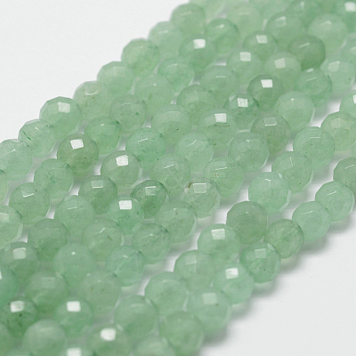Natural Green Aventurine Beads Strands G-D840-29-6mm-1