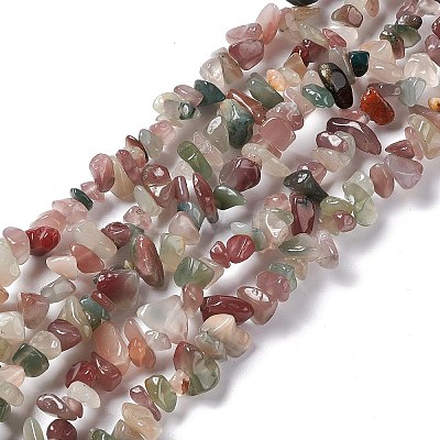 Natural Agate Chip Beads Strands X-G-G905-04-1