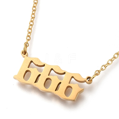 Stainless Steel Pendant Necklaces X-STAS-H138-01G-G-1