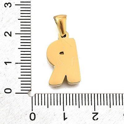 Golden 304 Stainless Steel Pendants STAS-K300-01G-R-1