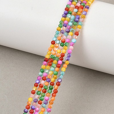 Dyed Natural Freshwater Shell Beads Strands SHEL-G014-05A-01-1