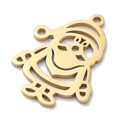 Christmas Theme 304 Stainless Steel Pendants STAS-R003-04G-02-1
