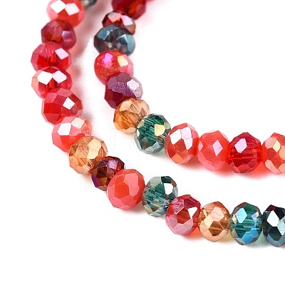 Electroplate Glass Beads Strands GLAA-T023-A16-01-1