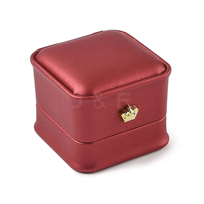 PU Leather Ring Gift Boxes LBOX-L005-A05-1