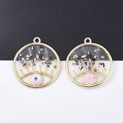 Epoxy Resin Pendants X-RESI-S365-76E-1